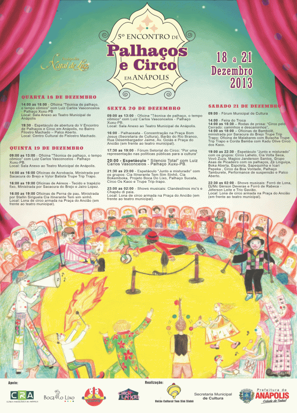 Cartaz Encontro de Palhaço e Circo